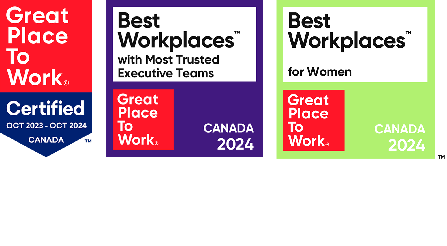 Best Workplaces Certifications Logos
